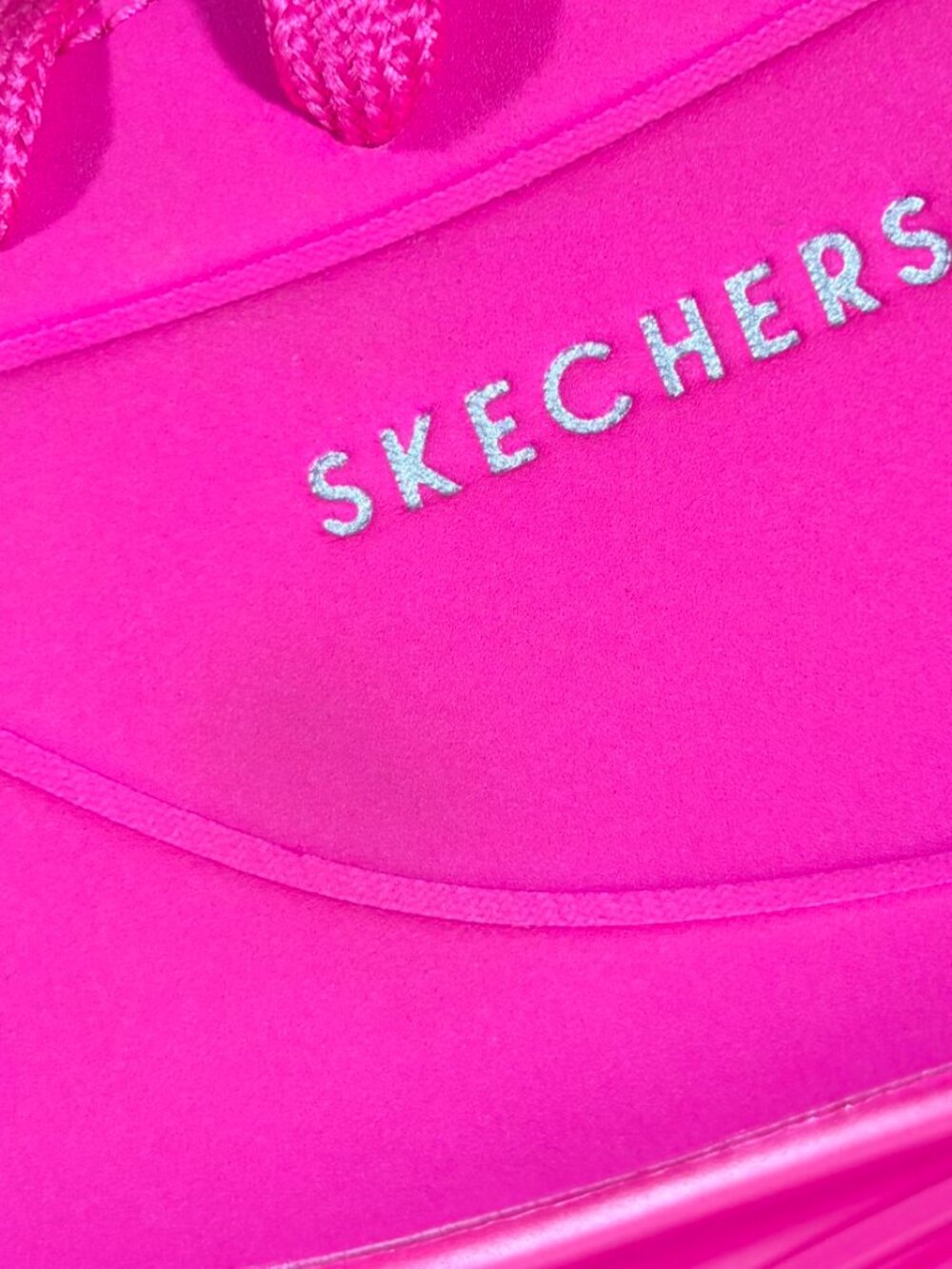 Skechers Womens Street Uno Stand on Air Hot Pink Night Shades Sneakers Sz 10 - Picture 3 of 10